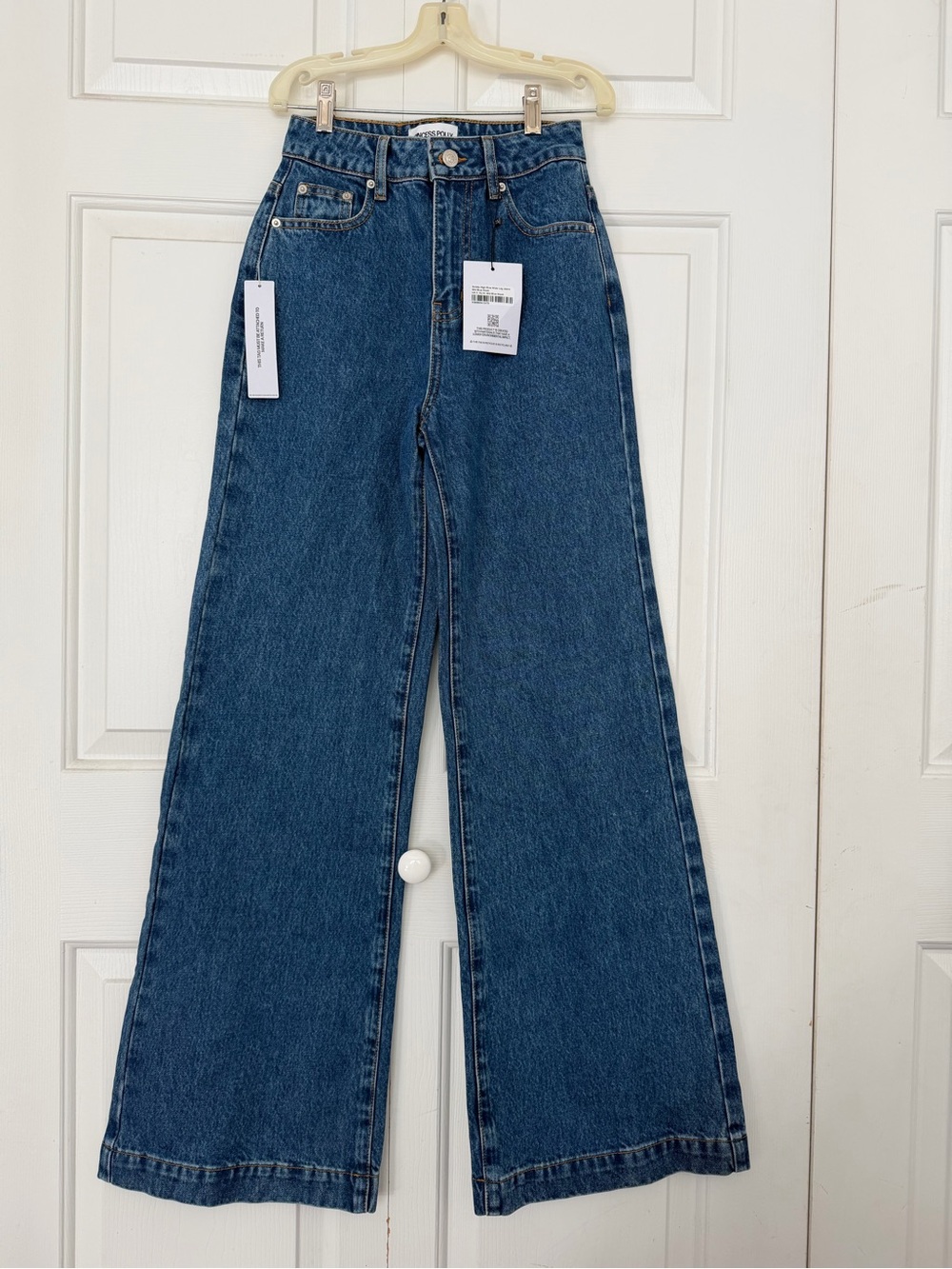 Princess Polly High-Rise Wide-Leg Jeans - Blue